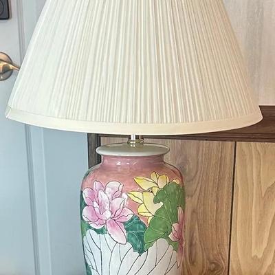 Ceramic Floral Lamp
