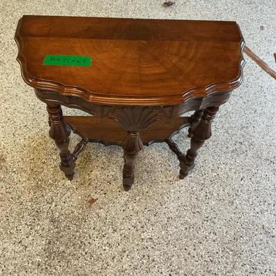 Vintage Mahogany Half-Moon Console Table