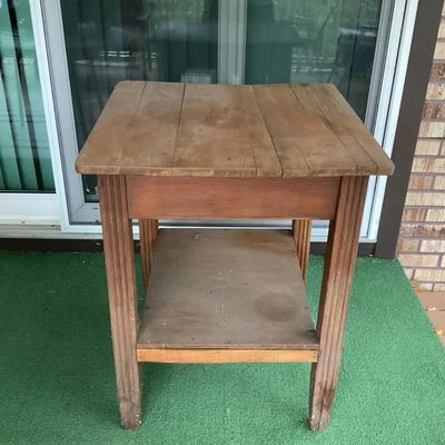 Rustic Wooden Utility Table