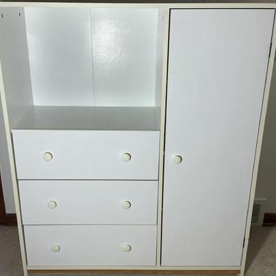 White Storage Dresser 
