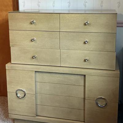 Vintage Basic-Witz Mid-Century Modern Highboy Dresser