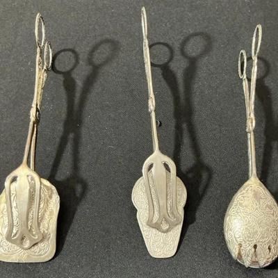 Silver Plated Tongs