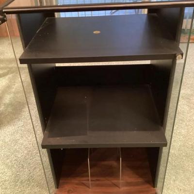 Fisher Glass-Front Audio Cabinet with Shelves
