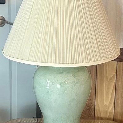 Ceramic Lamp- Seafoam Green 