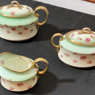 Balmoral China Tea Pot, Sugar And Creamer Set