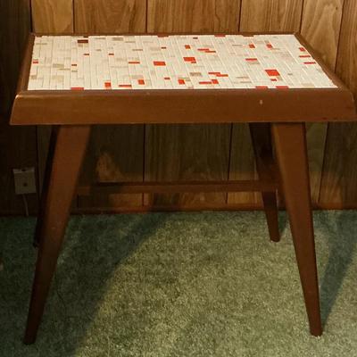 Mosaic Tile Top Side Table And Coffee Table