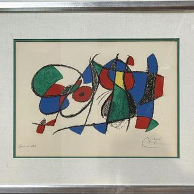 Lot 006
Joan Miró (1893-1983) Plate IX, from Lithographie II
