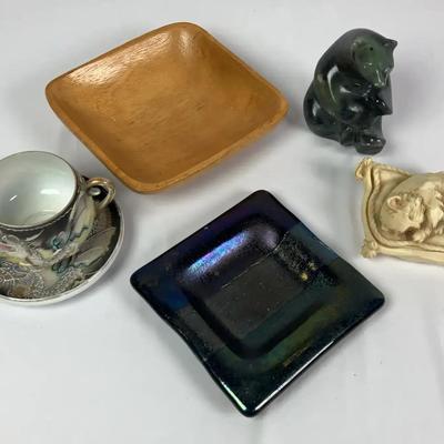 Kutani Geisha Lithophane Porcelain Teacup & Saucer and More