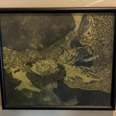 Black & White Abstract Framed Art