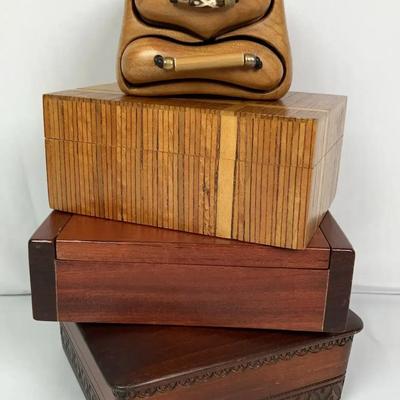 Trinket Boxes - New Zealand Kauri and Rimu Wood