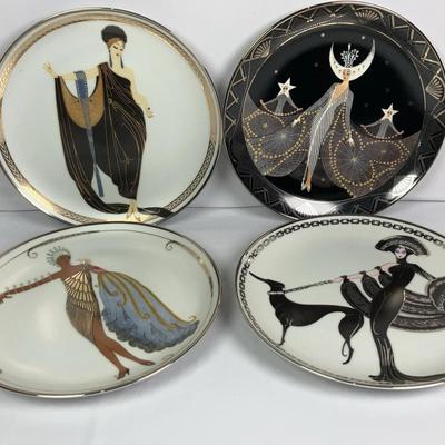 Franklin Mint Limited Edition "House of Erté" Plates