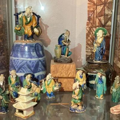 Asian Mudmen Figurines 