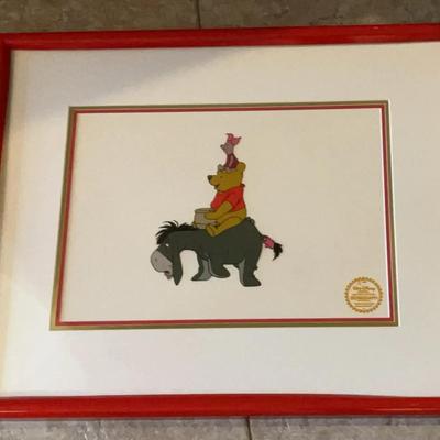 "Winnie the Pooh and the Blustery Day" Limited Edition Serigraph Cel w/ COA