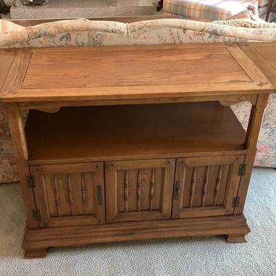 Drop Leaf Rolling Buffet 