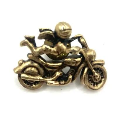 Camco Winged Guardian Angel Cherub Motorcycle Rider Safe Ride Jacket Lapel pin