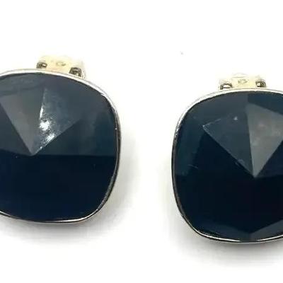 Black Clip On Earring