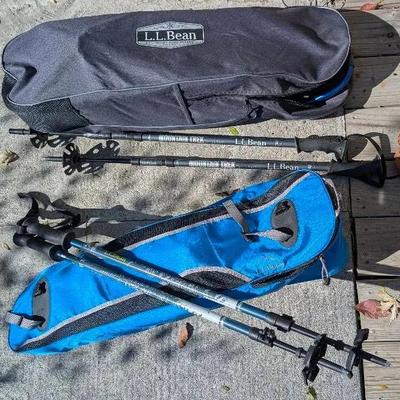 L.L. Bean Snow Shoes And Trek Sticks - 2 Sets