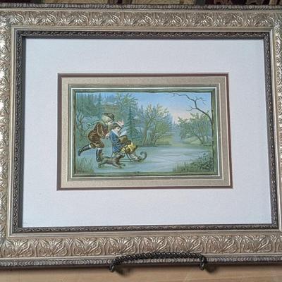 Framed Victorian Christmas Card