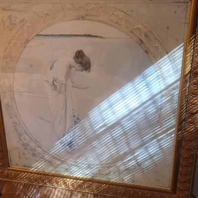 William Henry Margetson "Sea Hath It's Pearls" Framed Reproduction Print