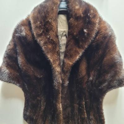 Miller Rhoads Mink Stole Wrap Gorgeous Vintage 