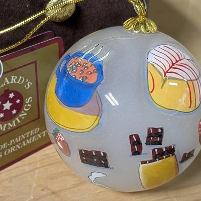 Dillard's Trimmings Hand painted Christmas Ornament 