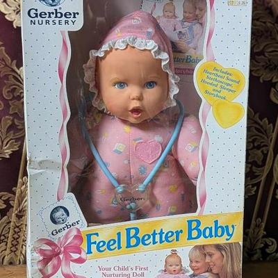 Feel Better Baby Gerber Nursery 1994 NIB Toy Biz Sound Sleeper Heartbeat