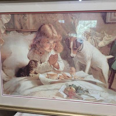 Suspense By Charles Burton Parker Framed Print 