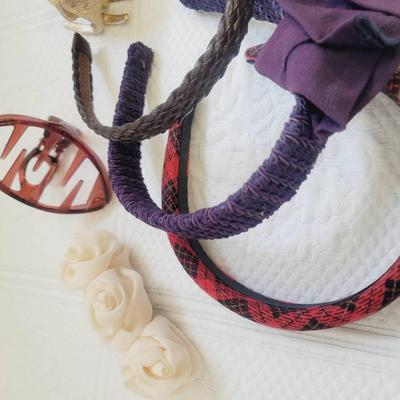 Headbands And Hair Clips Lot Vintage 