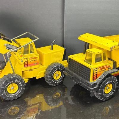 Vintage Tonka Turbo Diesel Front End Loader & Dump Truck