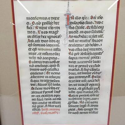 Medieval Style Illuminated Manuscript Gospel Reading - Feast Of St Anthony