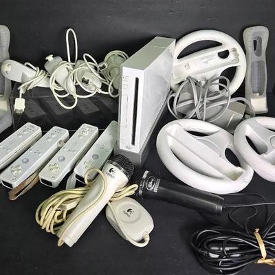 Nintendo Wii Video Game Console With Controllers