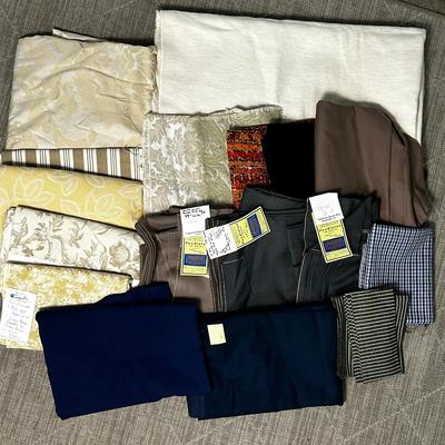 Fabric Remnants Including Pendleton Wool