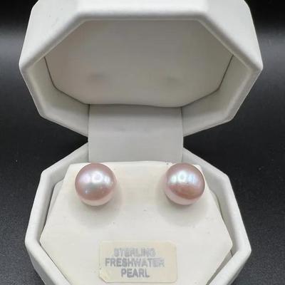 925 Freshwater Pearl Sterling Silver Jewelry Earrings