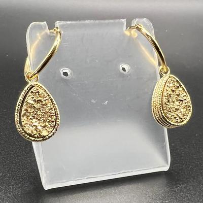 14KT Gold Hoop Earrings Stamped 14KT Milor Italy