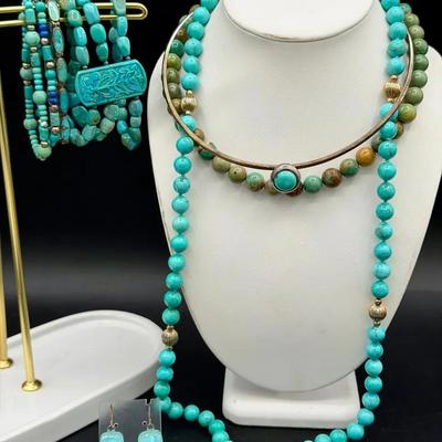 Beautiful Blue Jewelry Lot 