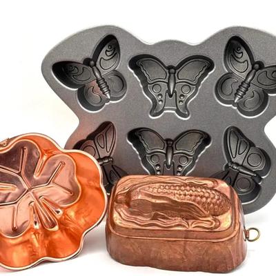 (3) Cake Molds Feat - Nordic Ware 