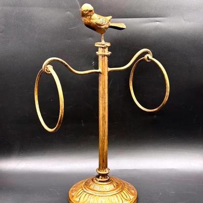 Bird Topped Hand Towel Holder 