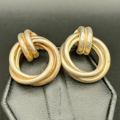 Sterling Silver Knot Earrings