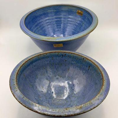 (2) Louis Mulcahy Hand Made Large Bowls