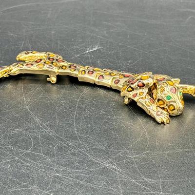 Articulated Jaguar Brooch