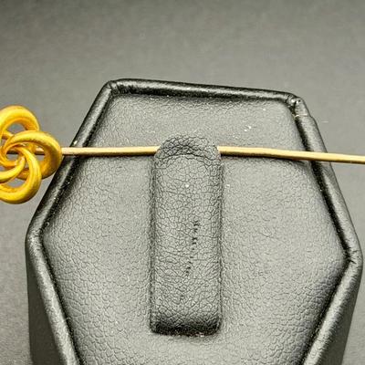 10K Gold Knot Stick Pin