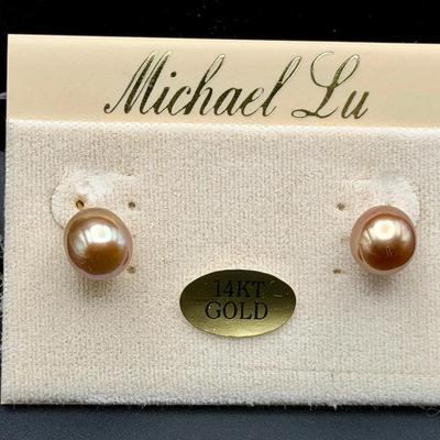 14K Gold New Michael Lu Earrings
