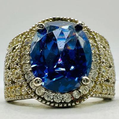 Art Deco Sterling Silver Ring — Size 5.25