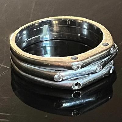 14K Yellow Two Tone Gold Diamond Ring