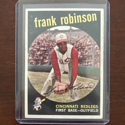 1959 Topps Baseball Card. Frank Robinson - Cincinnati Reds. Card #435