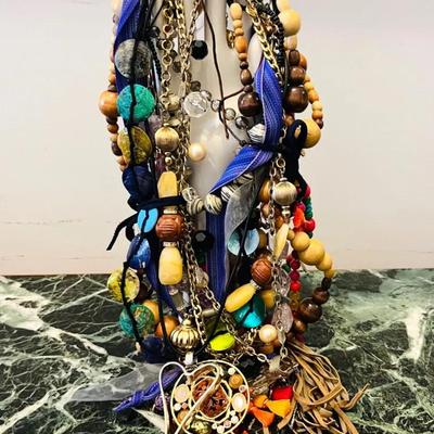 Fun and Funky Beaded Necklaces with Wood, Folk, Shell, Stone