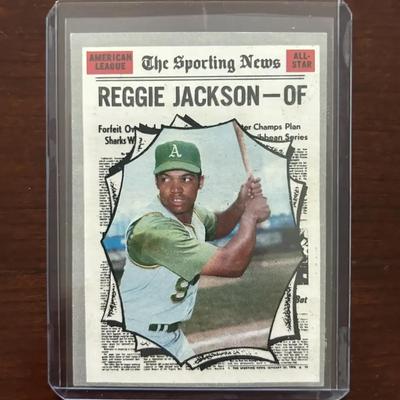 1970 Topps Baseball Card. Reggie Jackson All Star. Card #459