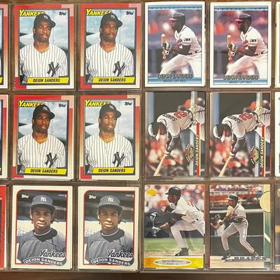 36 - Collectible Deion Sanders Baseball Cards
