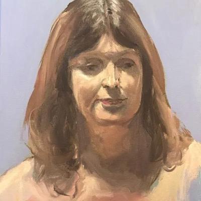 Larry Griggs Unframed Oil on Canvas, Woman’s Portrait 