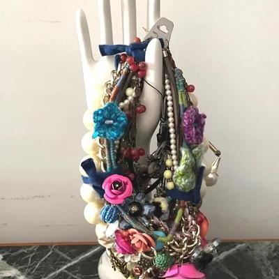 Amazing Eclectic Necklace Collection with Mother of Pearl, Folk, Glass, Stone